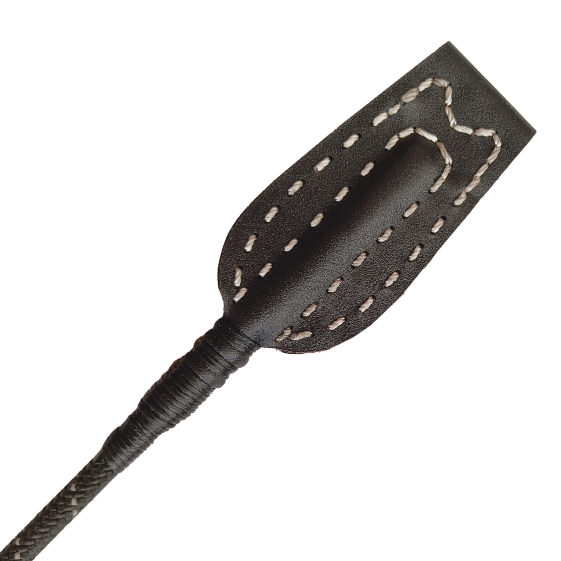  پد چرم طبیعی شلاق سوارکاری شادان - shadan riding crop leather pad jumping bat 