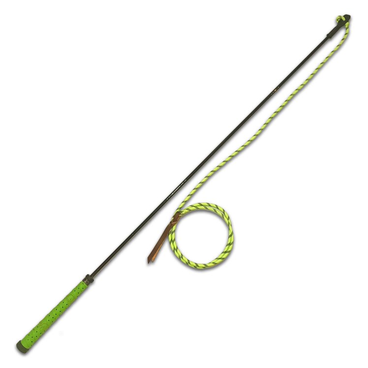 yellow green handy stick and string - شلاق کار زمینی و لنژ سبز فسفری